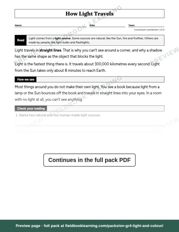 Page: How Light Travels