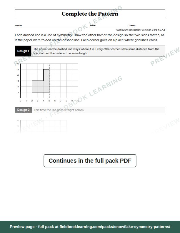 Page: Complete the Pattern
